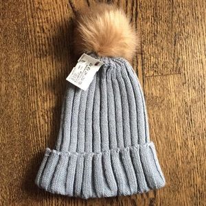 Grey Knit Hat NWT